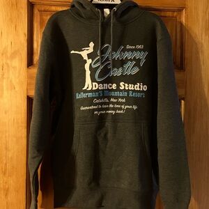 NWOT Charcoal Gray Custom Graphic Dirty Dancing Johnny Castle Hoodie Unisex